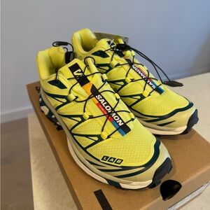 NEW with tags Salomon XT-6 Unisex Sportstyle Shoes Sunny Lime
